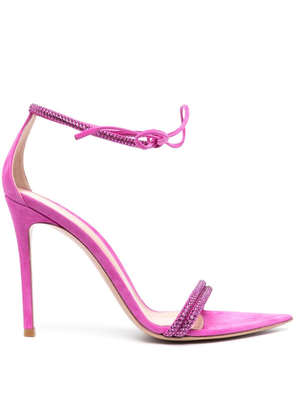 Gianvito Rossi Montecarlo 115mm crystal-embellished sandals - Pink von Gianvito Rossi