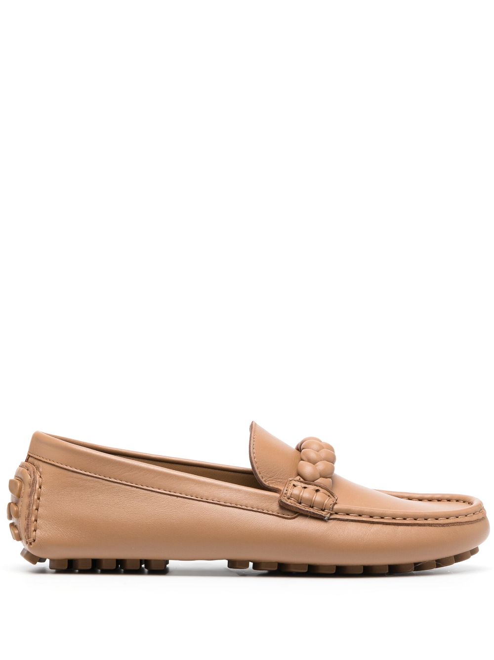 Gianvito Rossi Monza leather loafers - Brown von Gianvito Rossi