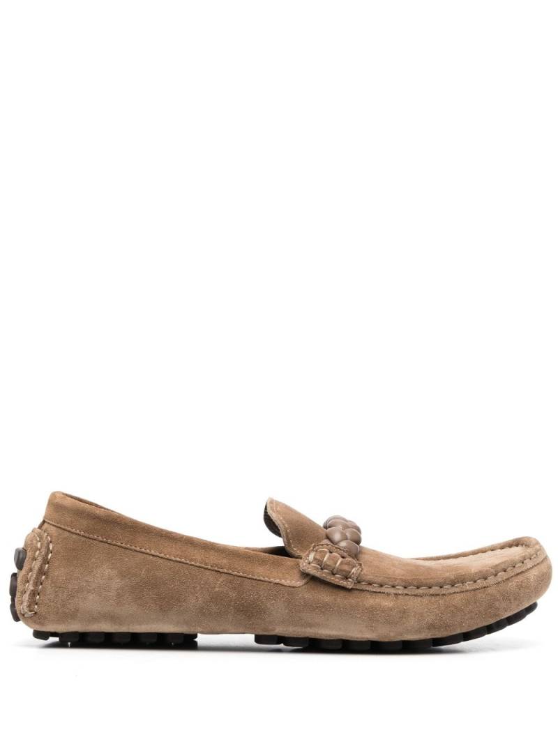 Gianvito Rossi Monza suede loafers - Brown von Gianvito Rossi