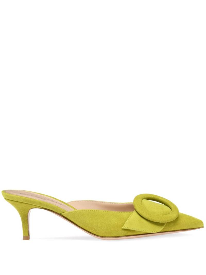 Gianvito Rossi Portofino 55mm suede mules - Green von Gianvito Rossi