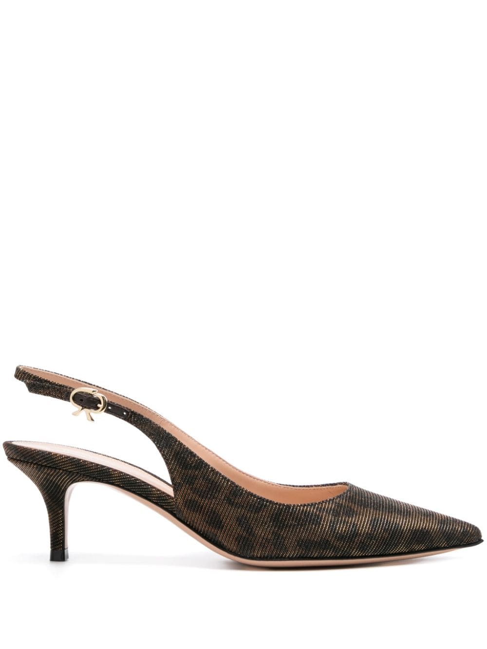 Gianvito Rossi Ribbon 55mm slingback pumps - Gold von Gianvito Rossi