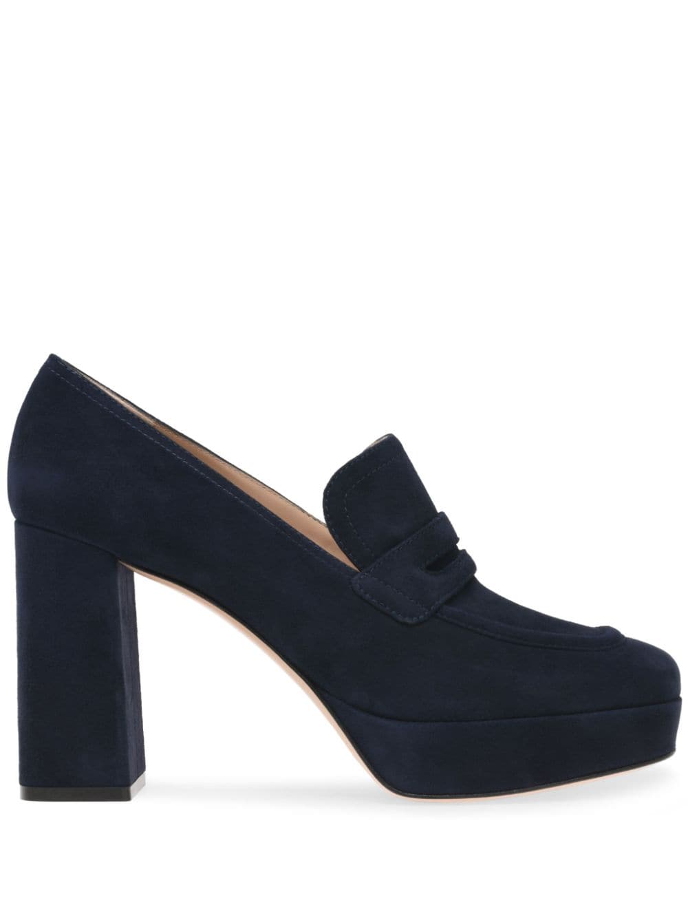 Gianvito Rossi Rouen 70mm suede pumps - Blue von Gianvito Rossi