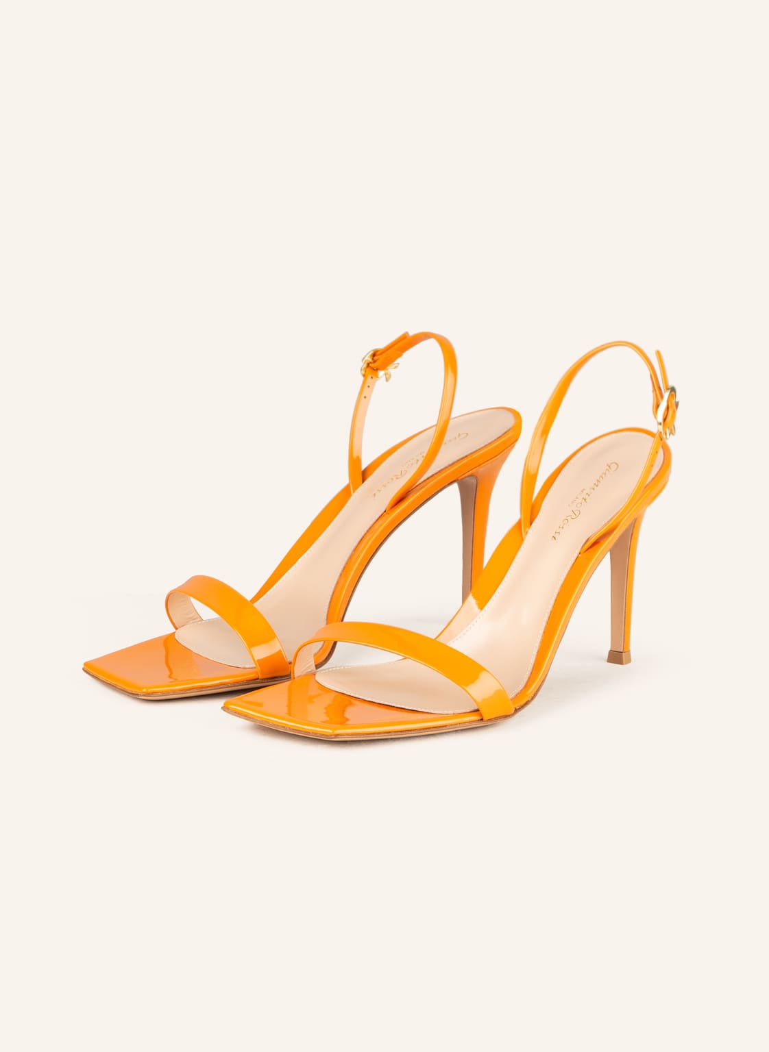 Gianvito Rossi Sandaletten Vernice orange von Gianvito Rossi