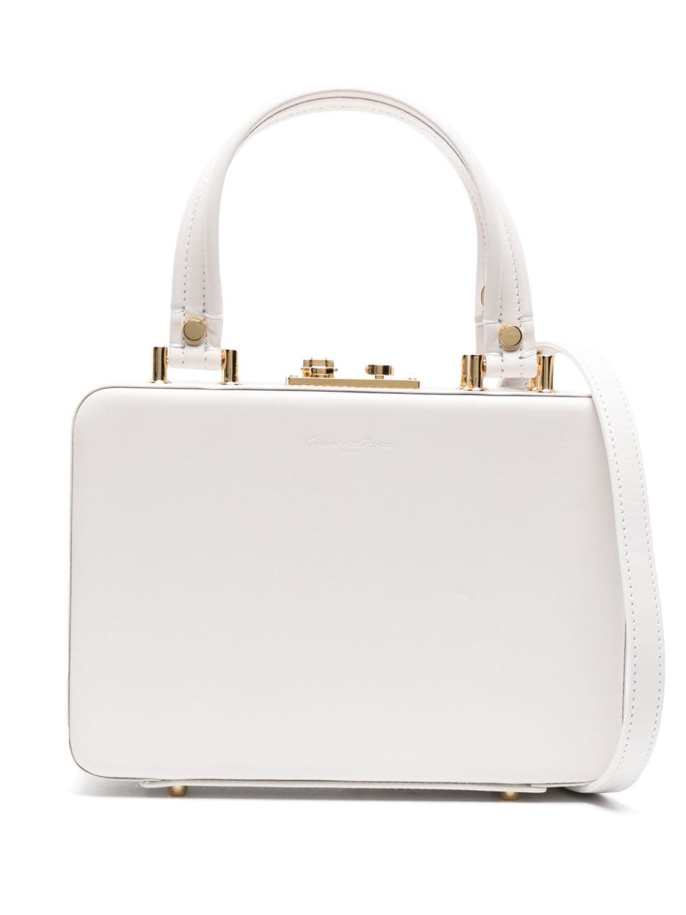 Gianvito Rossi Valì leather tote bag - White von Gianvito Rossi