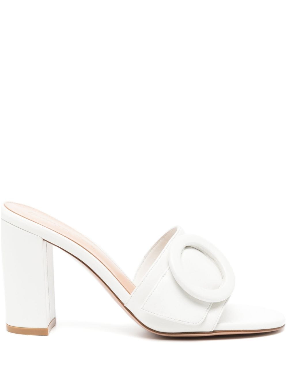 Gianvito Rossi Venezia 90mm leather mules - White von Gianvito Rossi