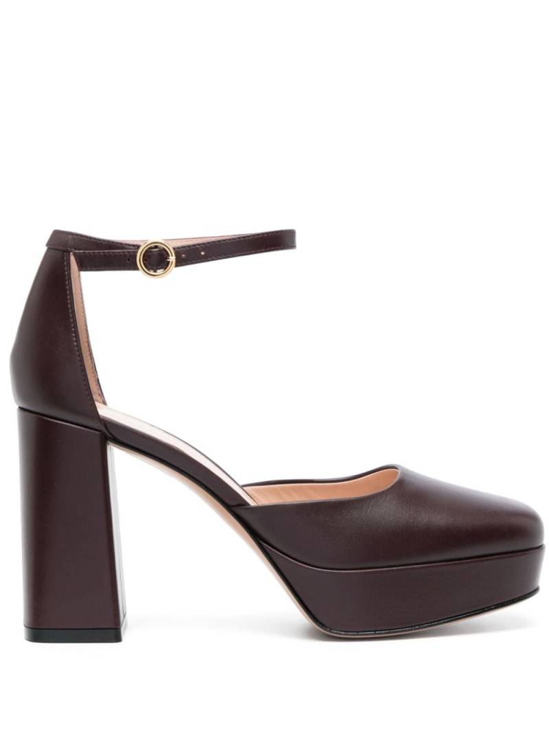 Gianvito Rossi Vian Glove 105mm leather pumps - Brown von Gianvito Rossi