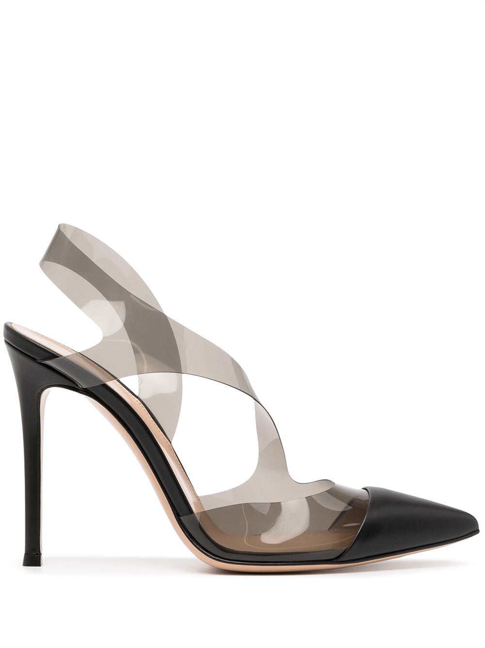 Gianvito Rossi clear-strap pumps - Black von Gianvito Rossi