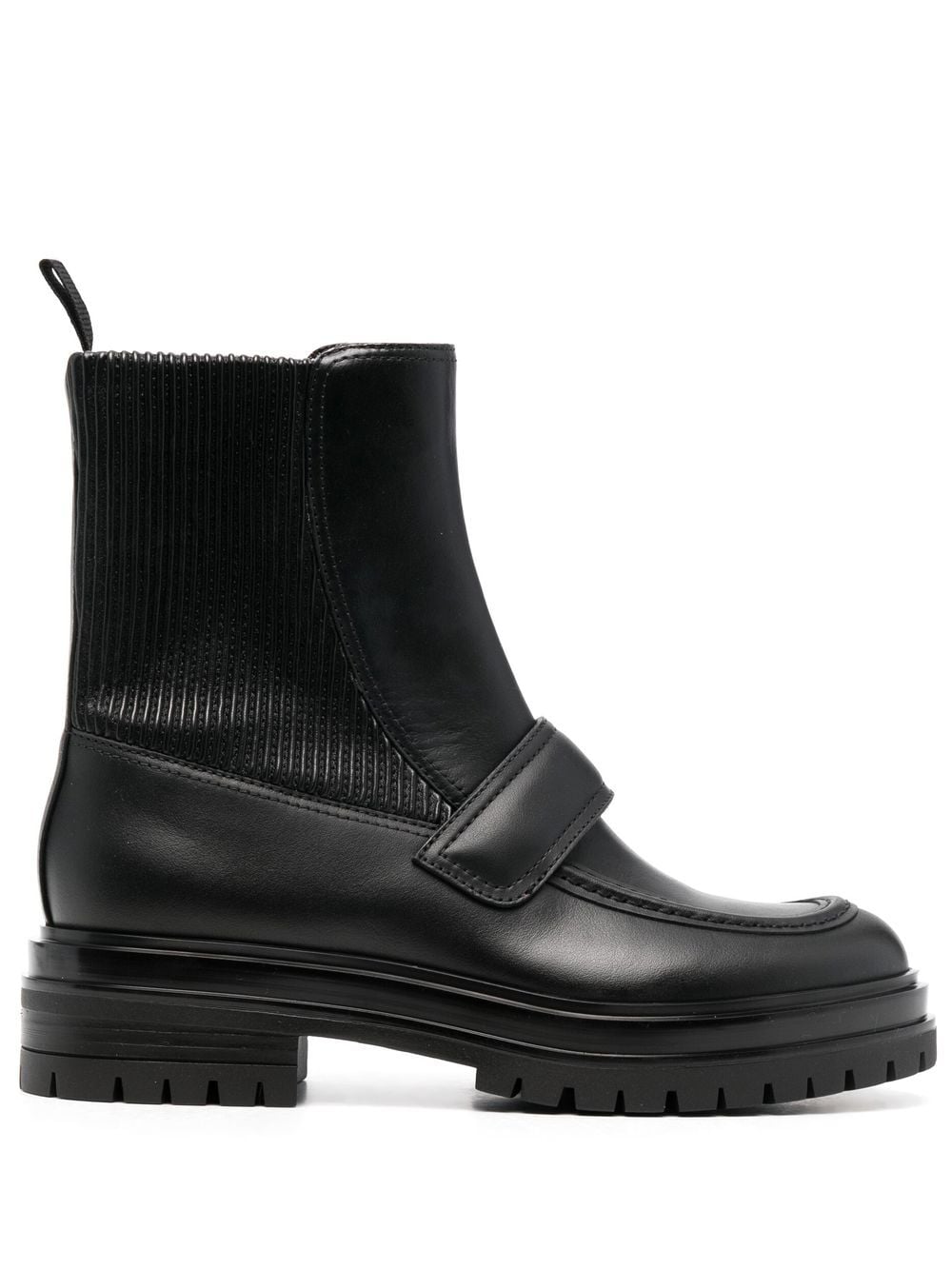 Gianvito Rossi leather-panel boots - Black von Gianvito Rossi