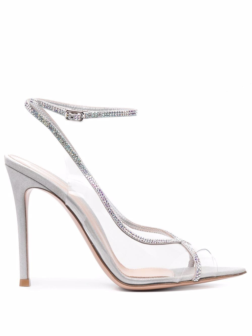 Gianvito Rossi Crystelle 105mm sandals - Silver von Gianvito Rossi