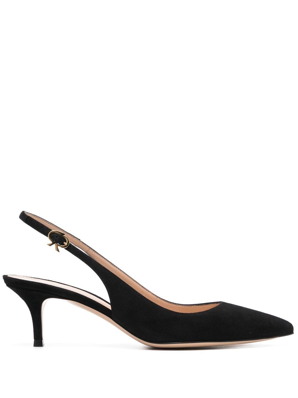 Gianvito Rossi pointed-toe slingback pumps - Black von Gianvito Rossi