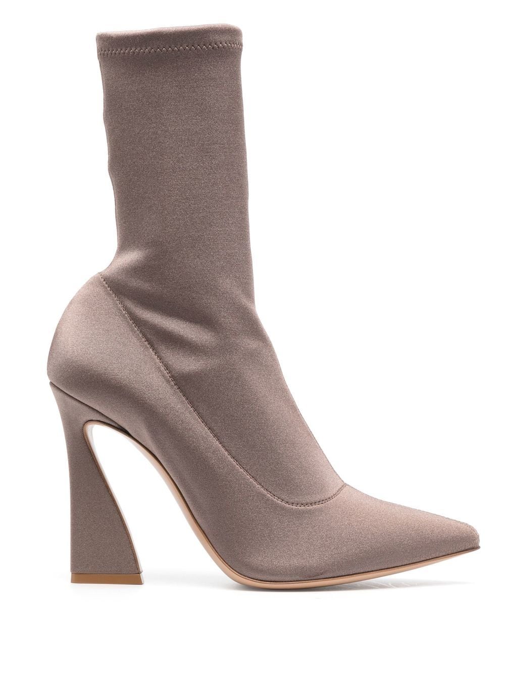 Gianvito Rossi pull-on pointed-toe ankle boots - Neutrals von Gianvito Rossi