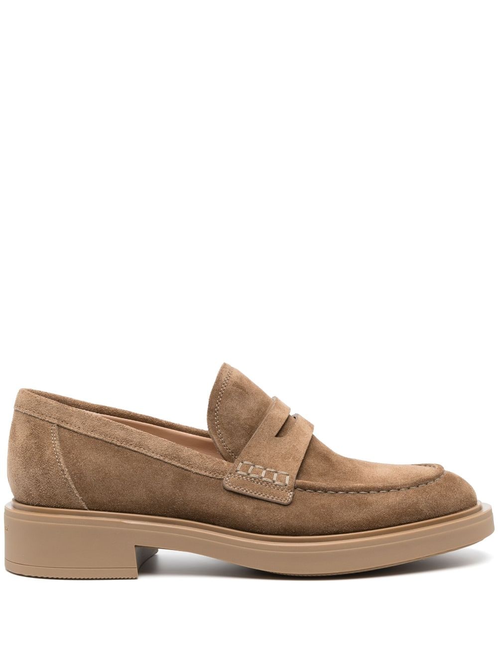 Gianvito Rossi Harris suede loafers - Brown von Gianvito Rossi