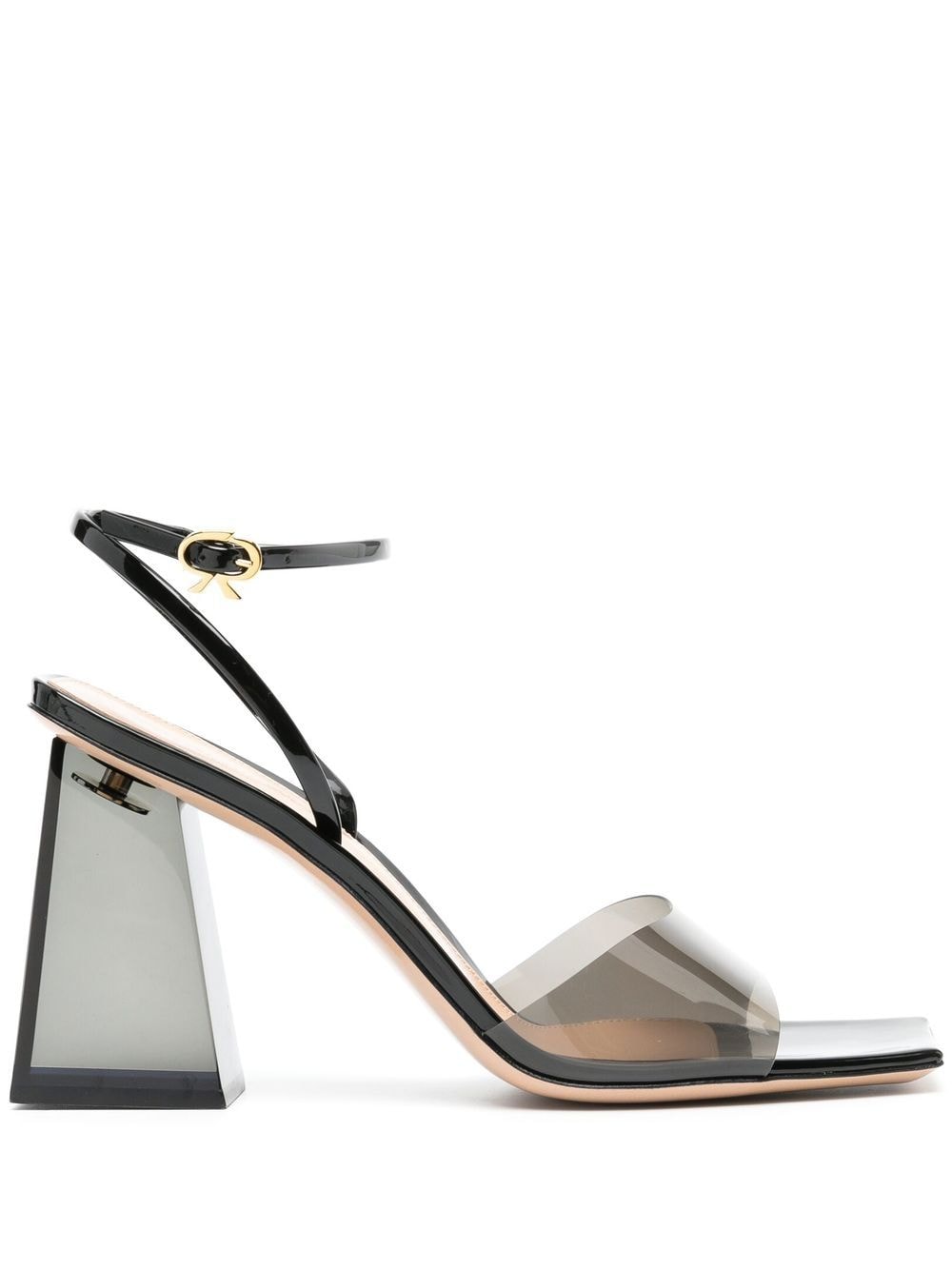 Gianvito Rossi Cosmic 85mm transparent sandals - Black von Gianvito Rossi