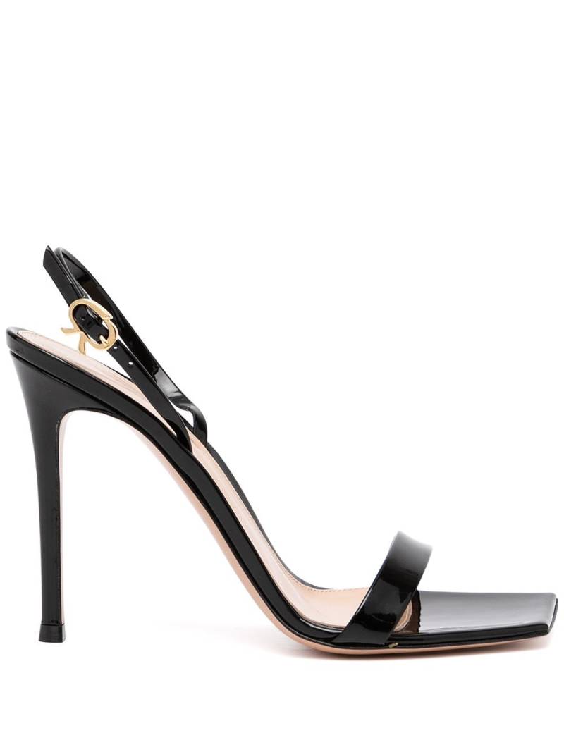 Gianvito Rossi Ribbon 105mm stiletto sandals - Black von Gianvito Rossi