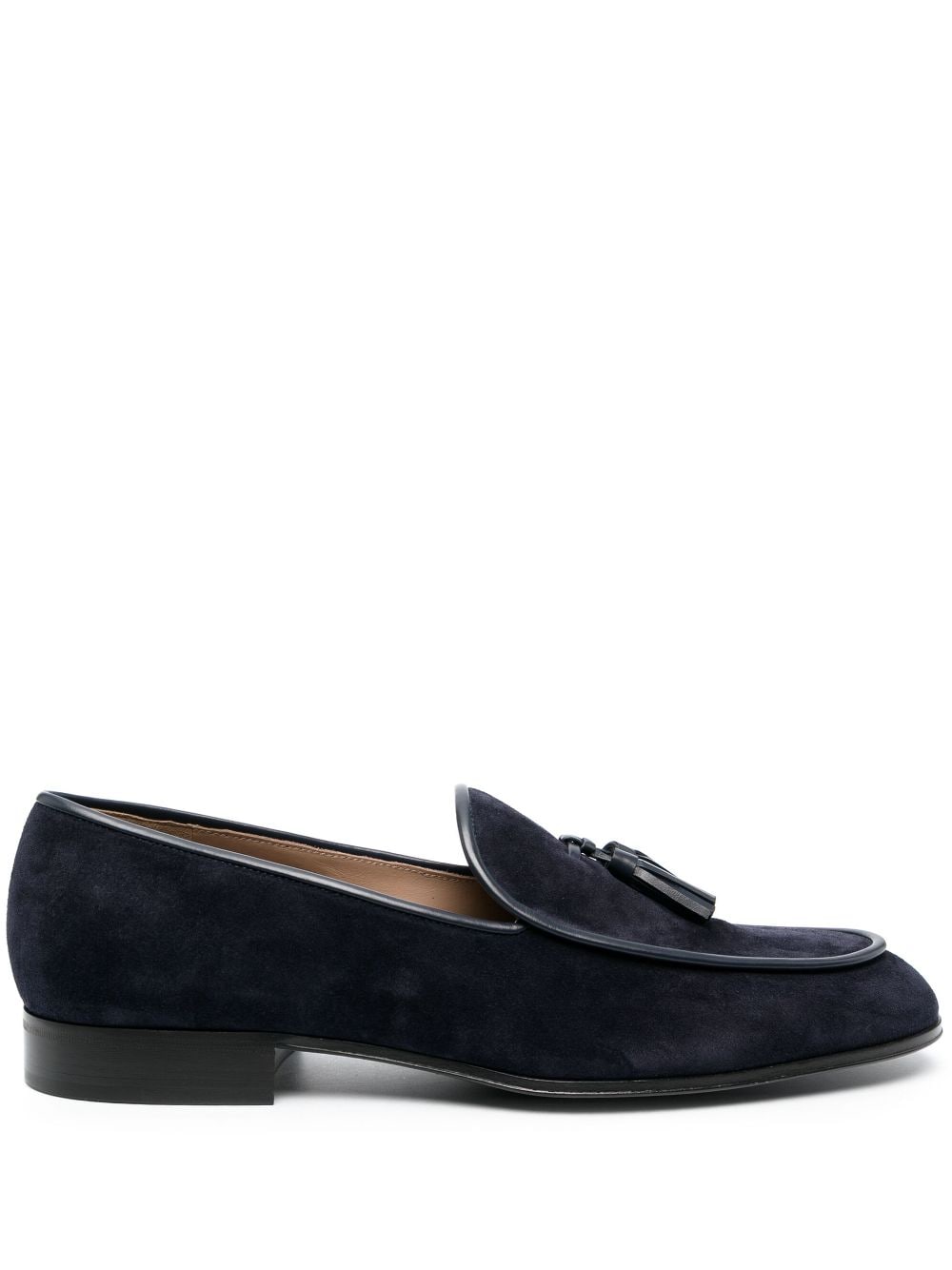 Gianvito Rossi tassel-detail suede loafers - Blue von Gianvito Rossi