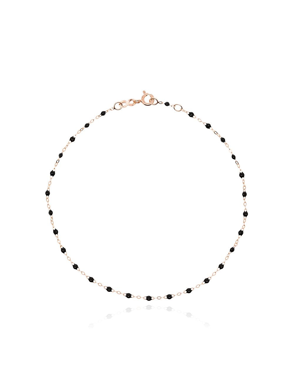 Gigi Clozeau 18kt rose gold beaded anklet - Pink von Gigi Clozeau