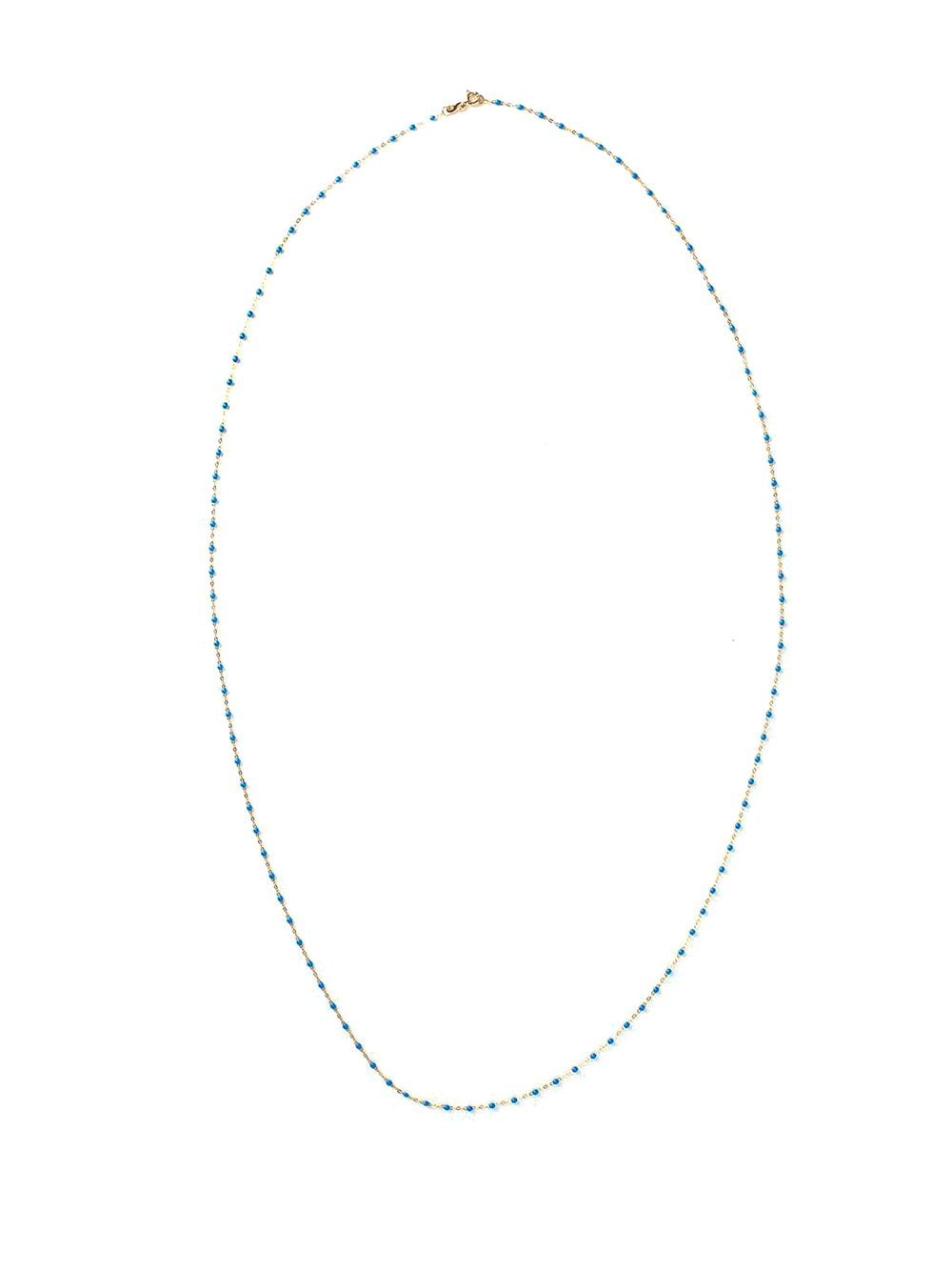 Gigi Clozeau 18kt yellow gold Classic Gigi blue beaded necklace von Gigi Clozeau