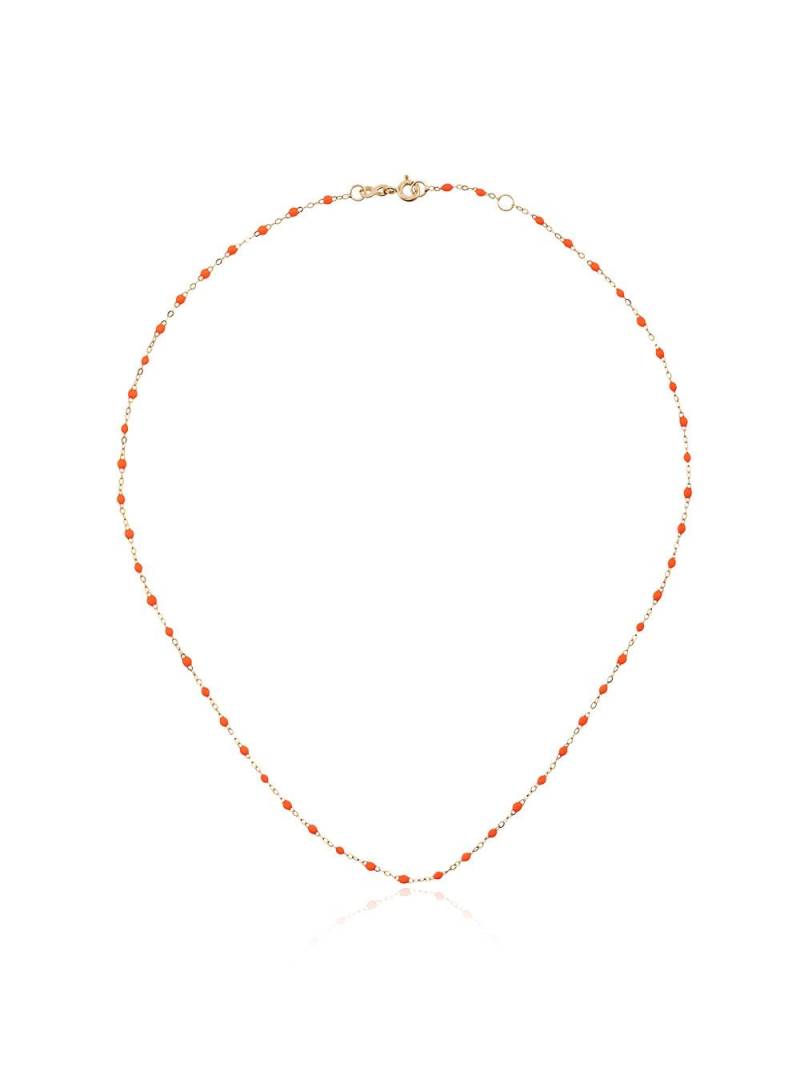 Gigi Clozeau 18kt yellow gold orange beaded necklace von Gigi Clozeau