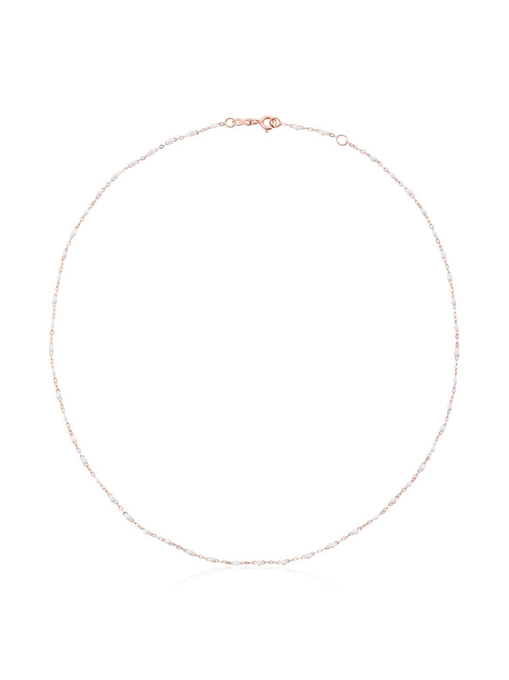 Gigi Clozeau white 18kt rose gold beaded necklace von Gigi Clozeau