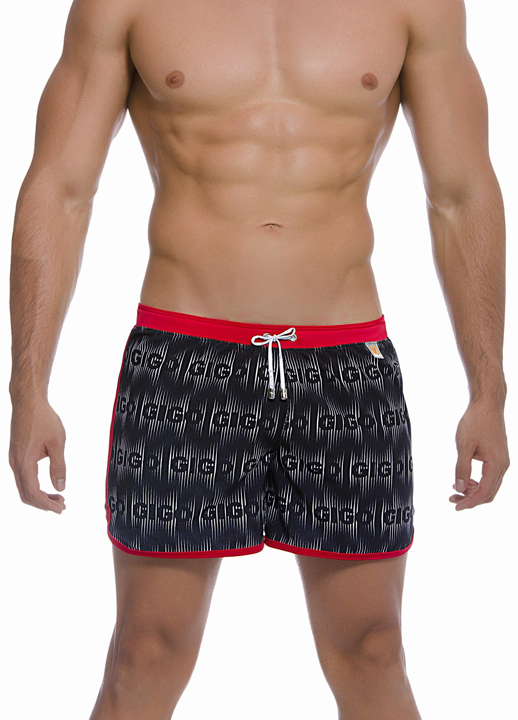 Badeshorts Herren Schwarz S von Gigo