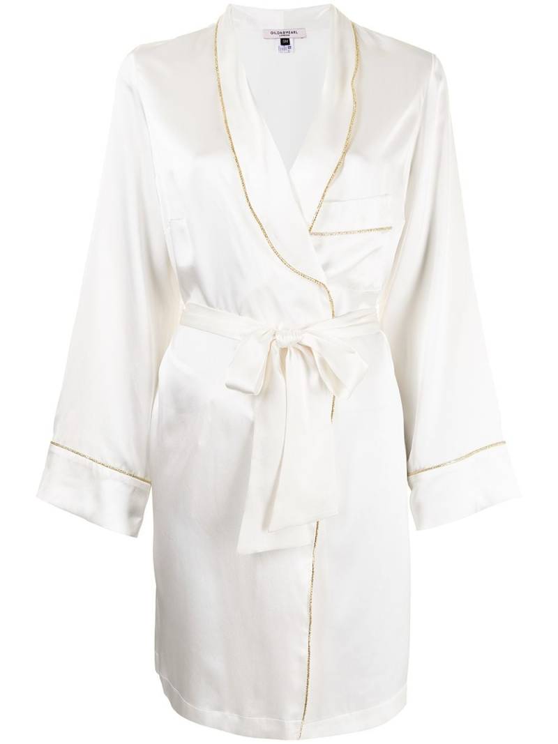 Gilda & Pearl Backstage mini robe - White von Gilda & Pearl