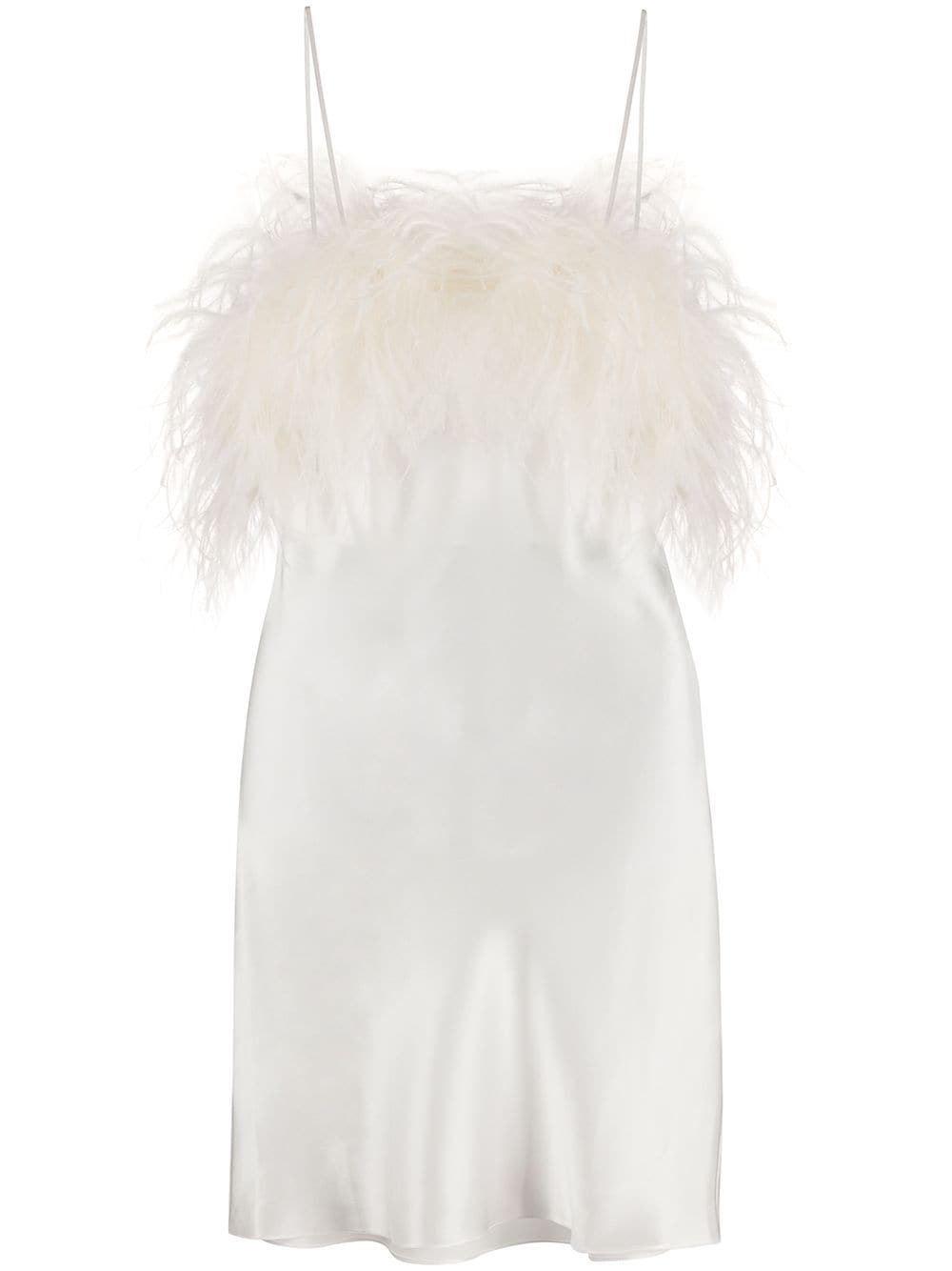 Gilda & Pearl Camille satin slip dress - White von Gilda & Pearl