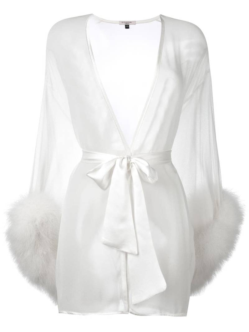 Gilda & Pearl Diana sheer silk robe - White von Gilda & Pearl