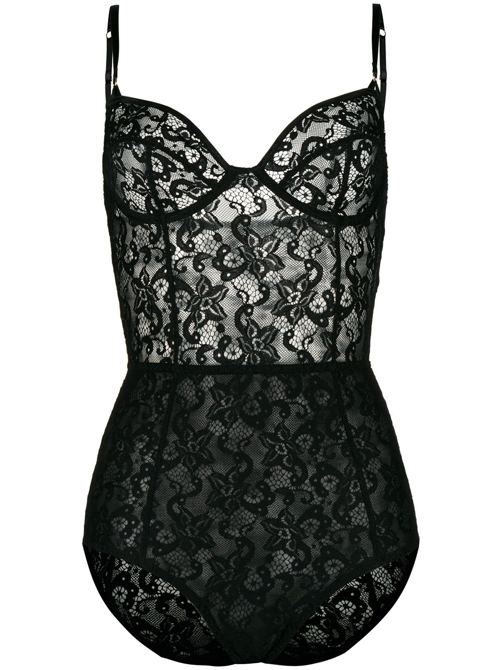 Gilda & Pearl Emilia lace bodysuit - Black von Gilda & Pearl