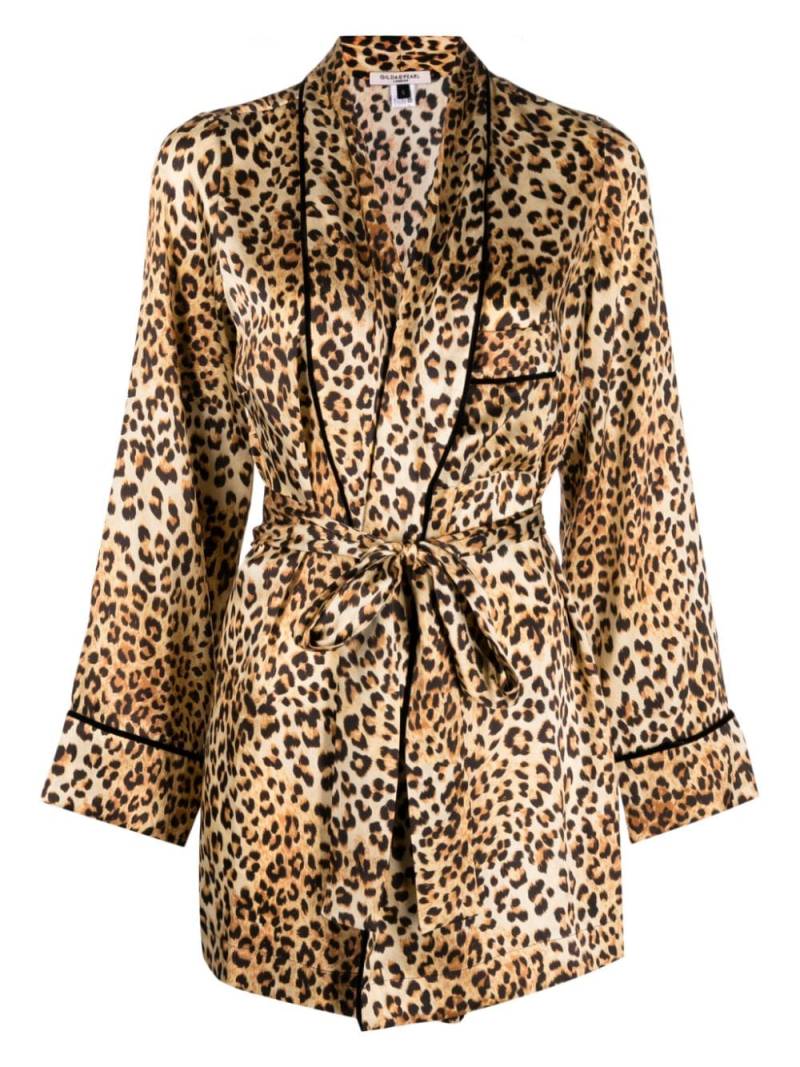 Gilda & Pearl Golden Hollywood silk robe - Brown von Gilda & Pearl