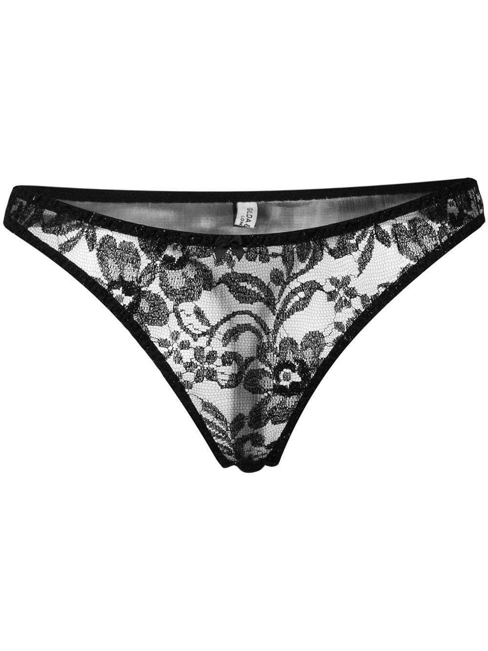 Gilda & Pearl Knightsbridge thong - Black von Gilda & Pearl