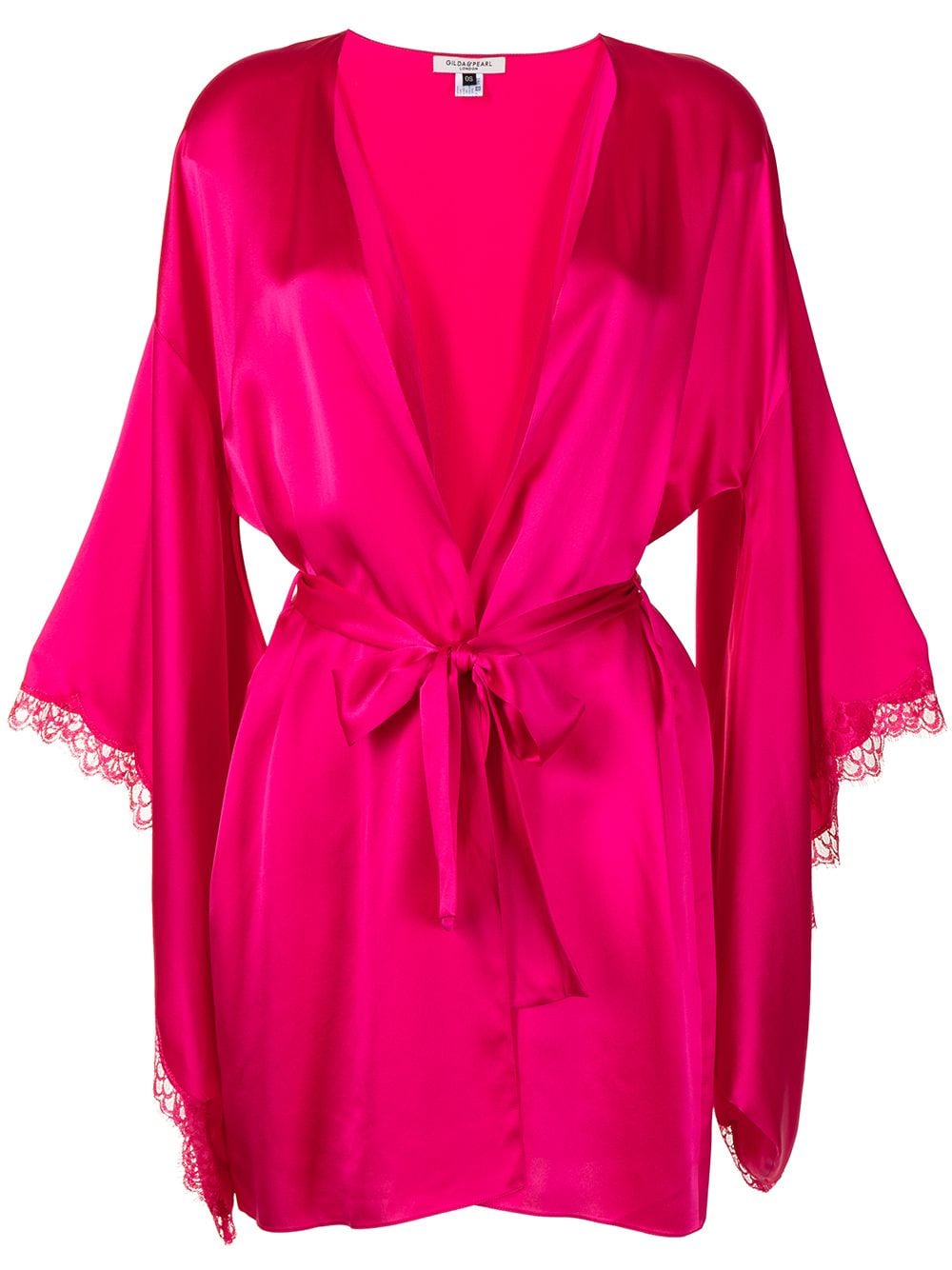 Gilda & Pearl Marilyn silk robe - Pink von Gilda & Pearl