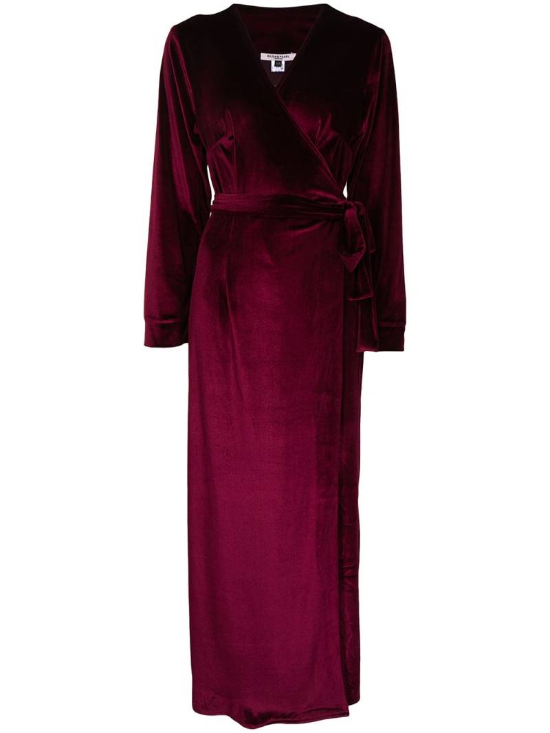 Gilda & Pearl Saratoga velvet robe - Red von Gilda & Pearl
