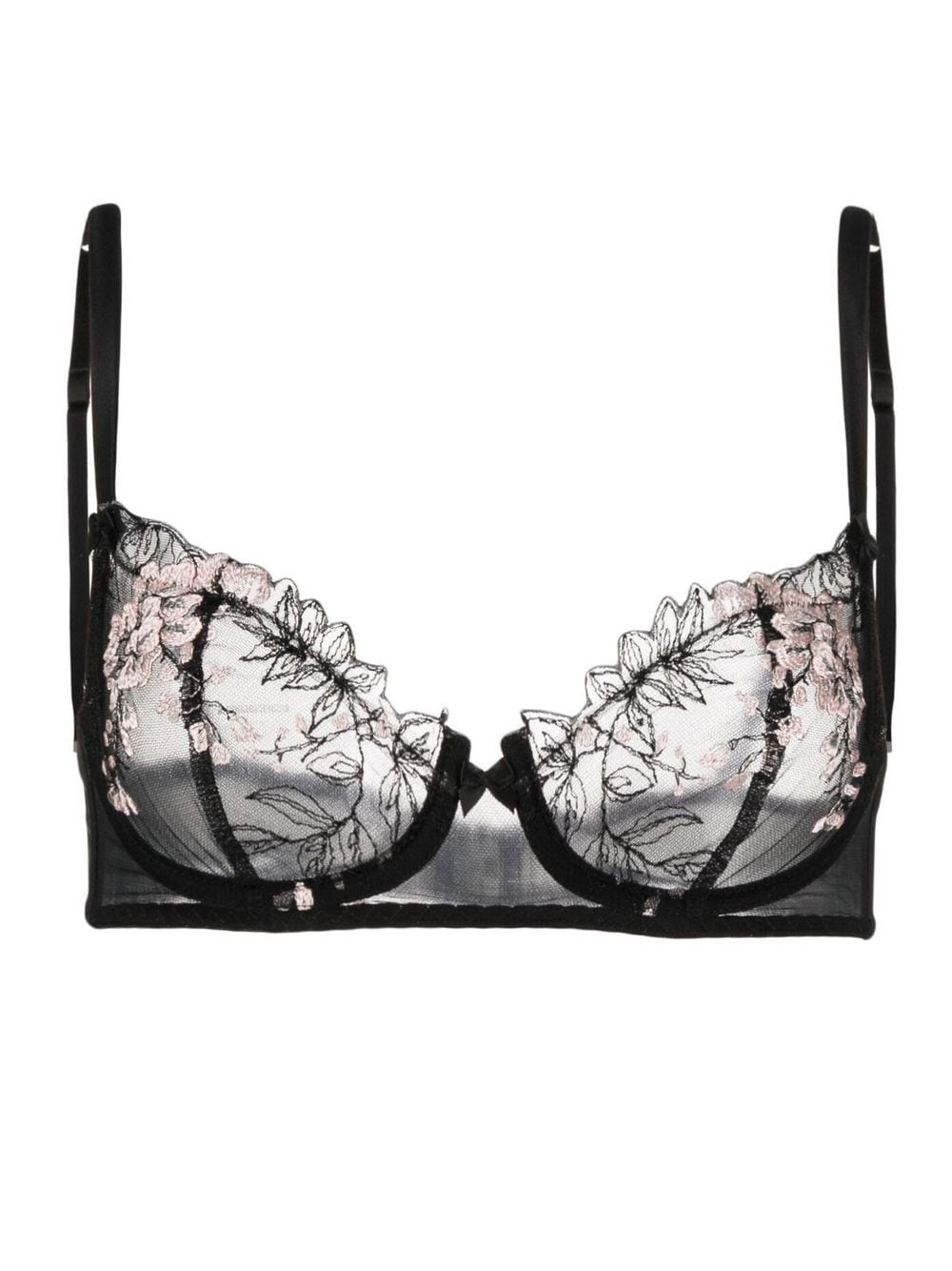 Gilda & Pearl lace silk bra - Black von Gilda & Pearl