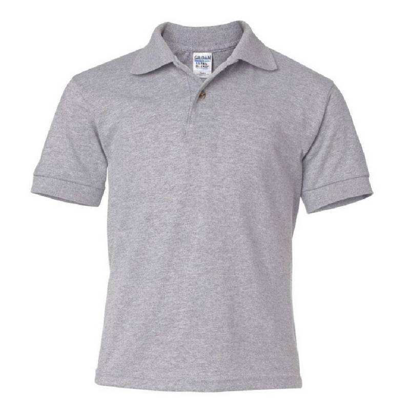 Dryblend Poloshirt Mädchen Grau XL von Gildan