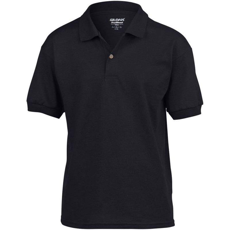 Dryblend Poloshirt Mädchen Schwarz L von Gildan