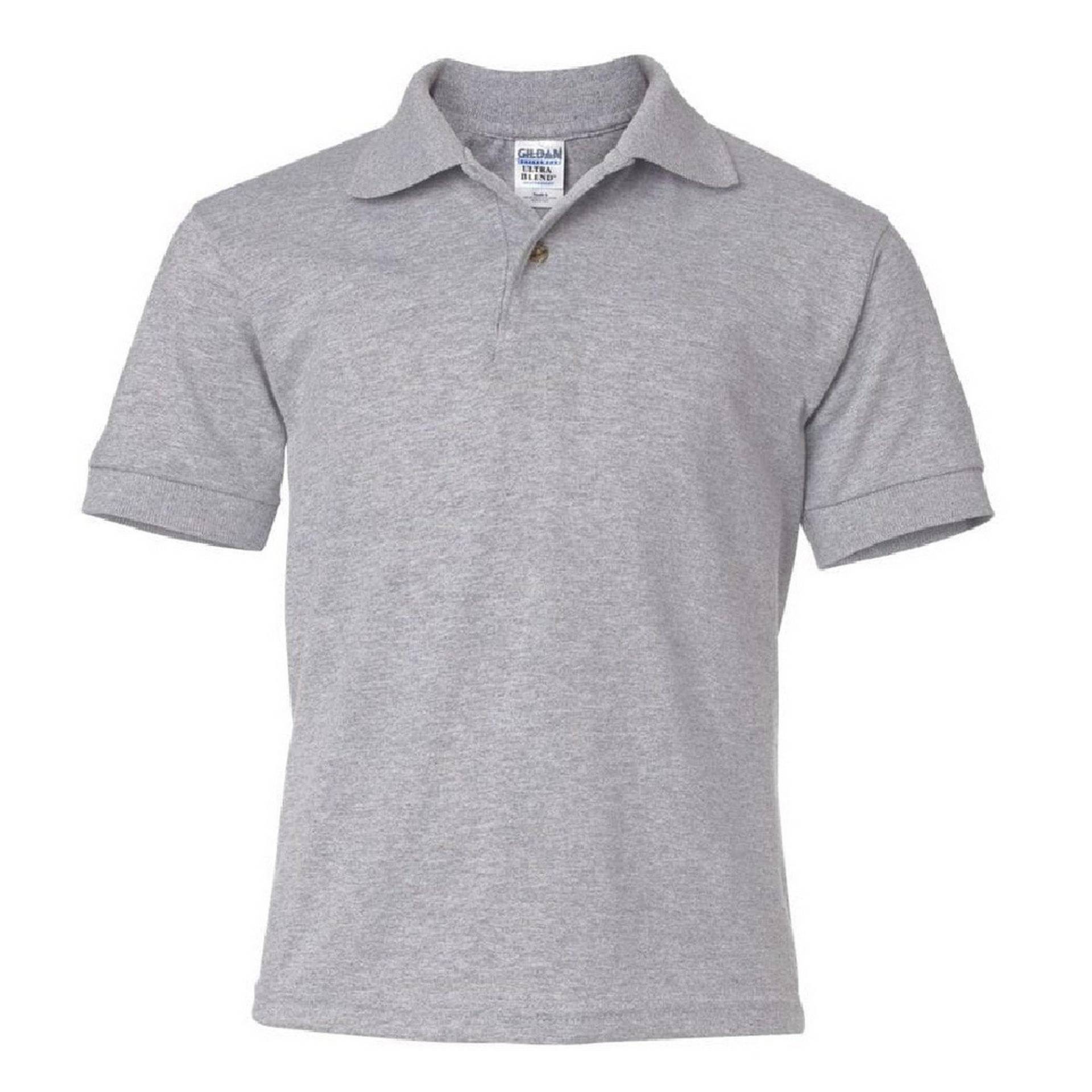 Dryblend Poloshirt (2 Stückpackung) Mädchen Grau M von Gildan