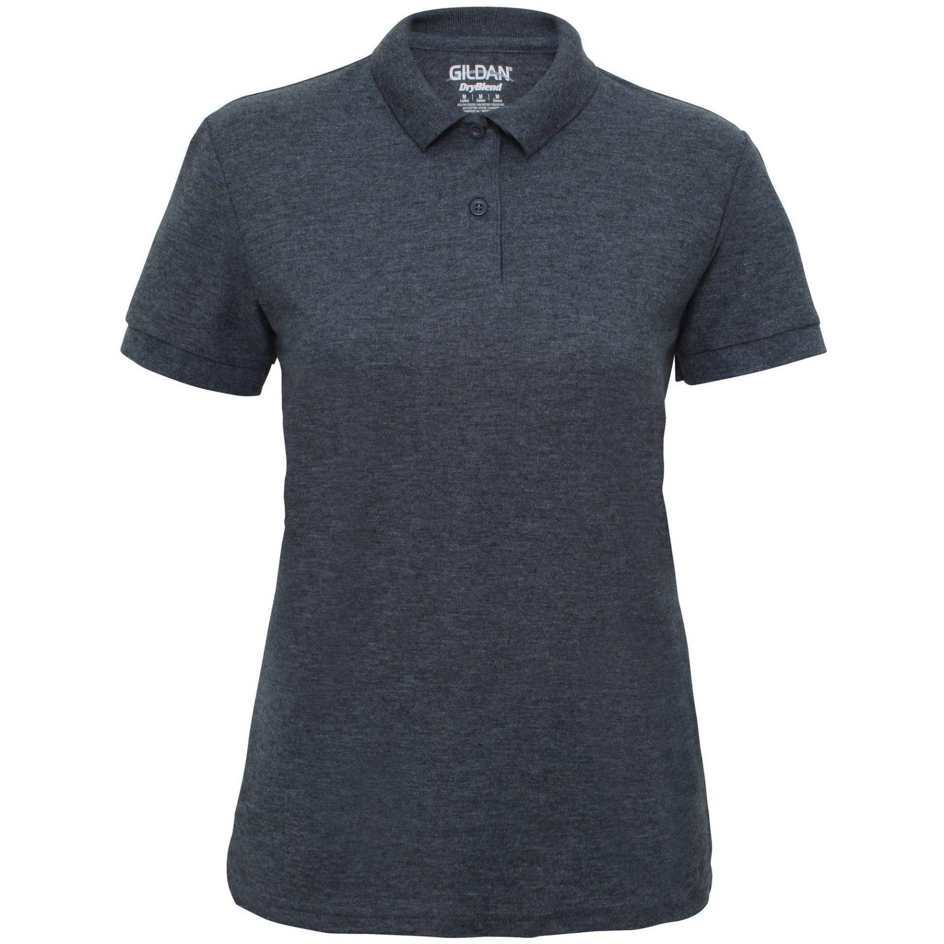 Dryblend Sport Poloshirt, Kurzarm Damen Taubengrau XL von Gildan