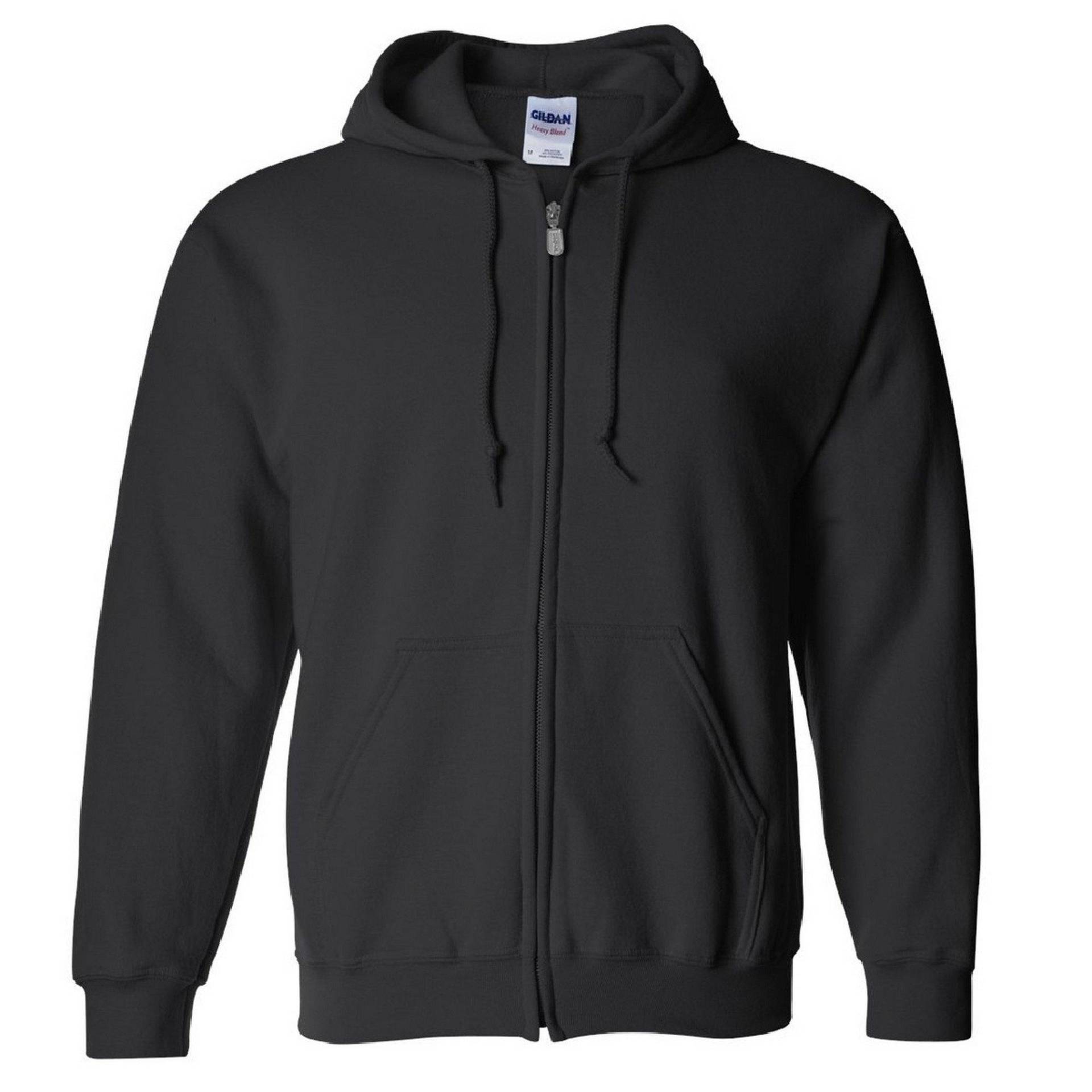 Heavy Blend Kapuzenjacke Herren Schwarz 4XL von Gildan