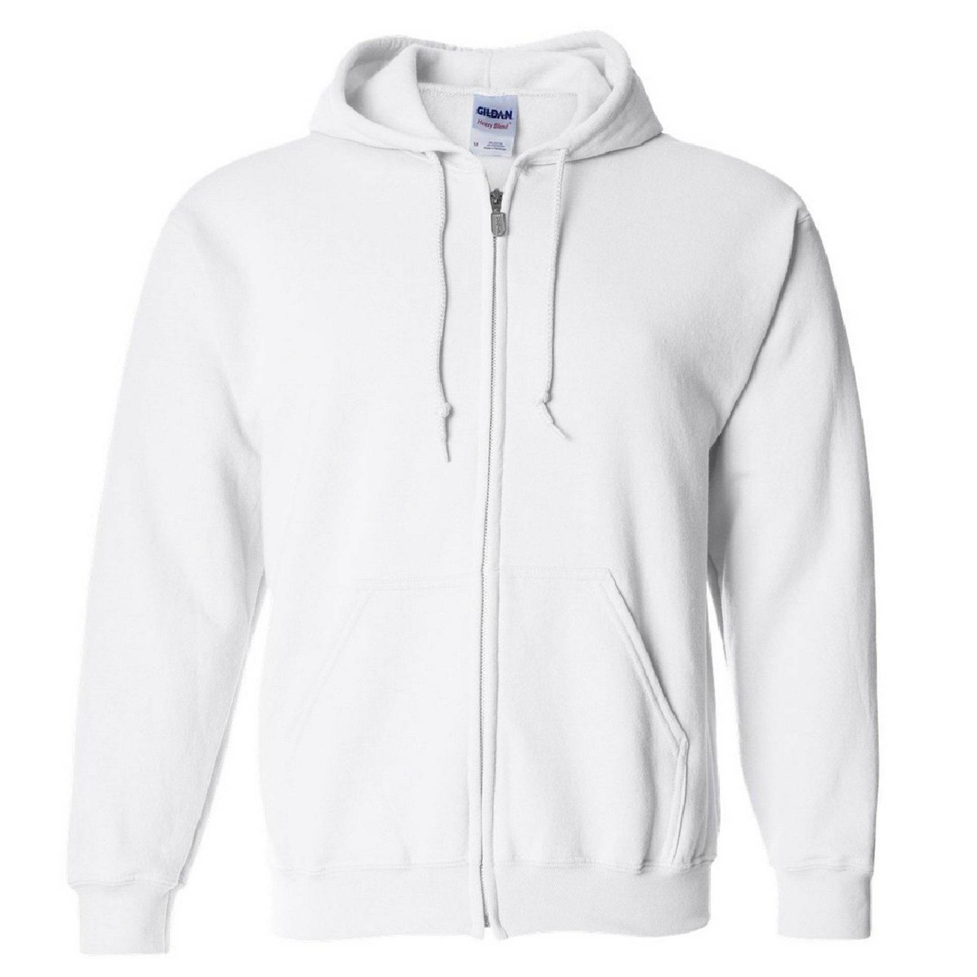 Heavy Blend Kapuzenjacke Damen Weiss XXL von Gildan