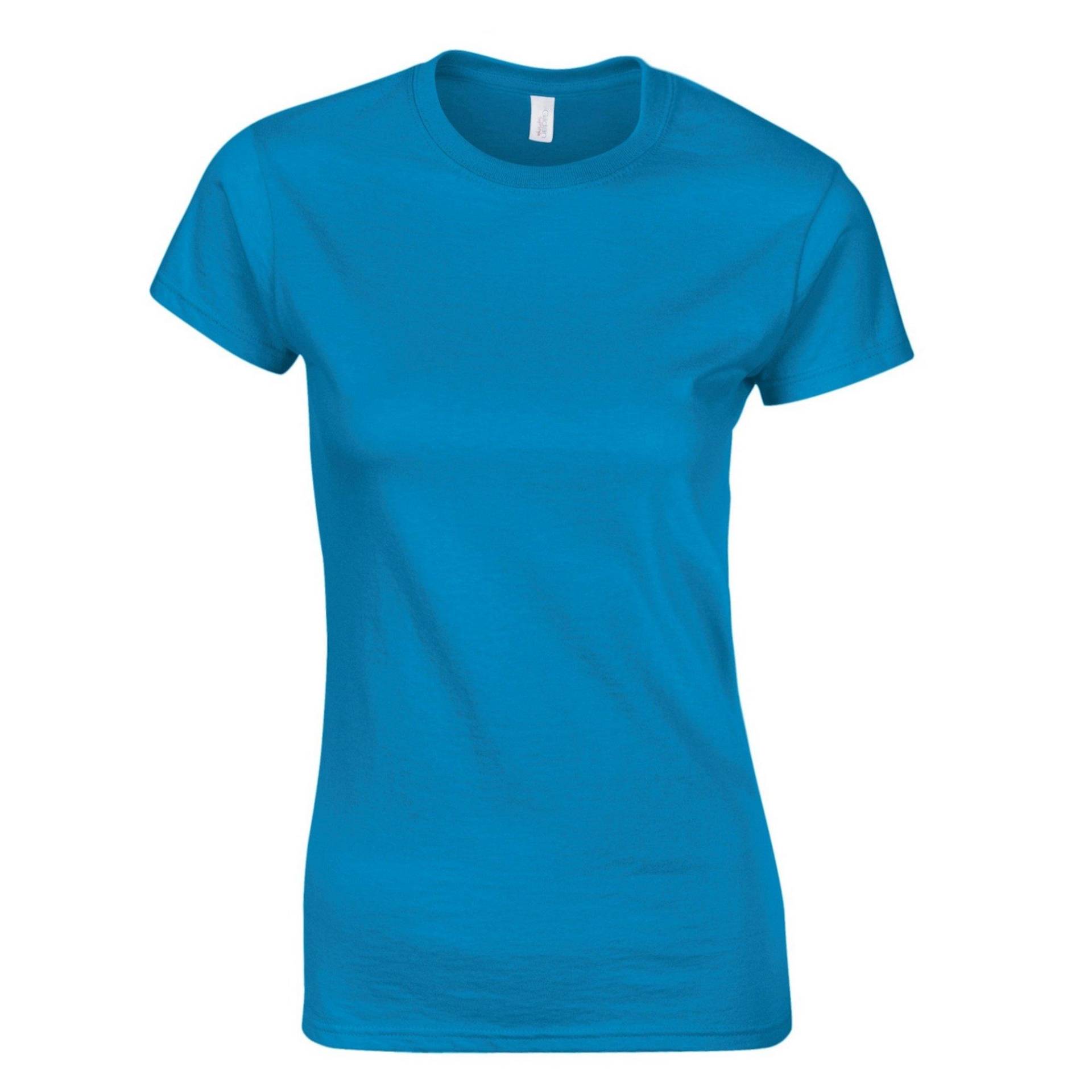 Soft Style Kurzarm Tshirt Damen Saphirblau L von Gildan