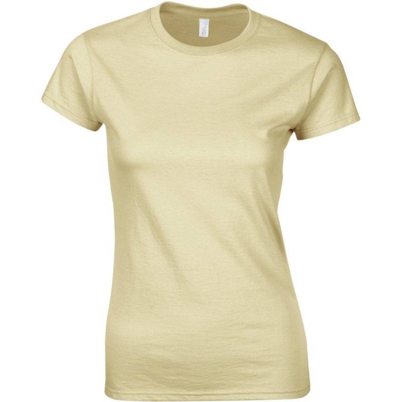 Soft Style Kurzarm Tshirt Damen Sand XL von Gildan