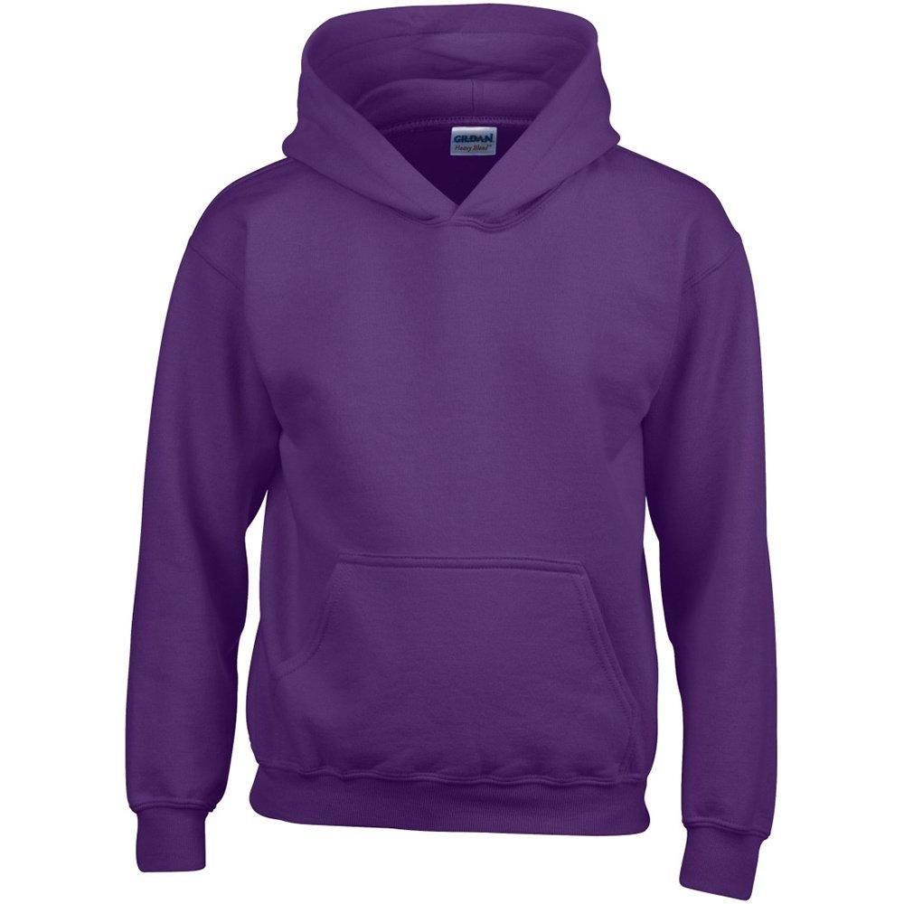 Sweatshirt Mit Kapuze Jungen Lila L von Gildan