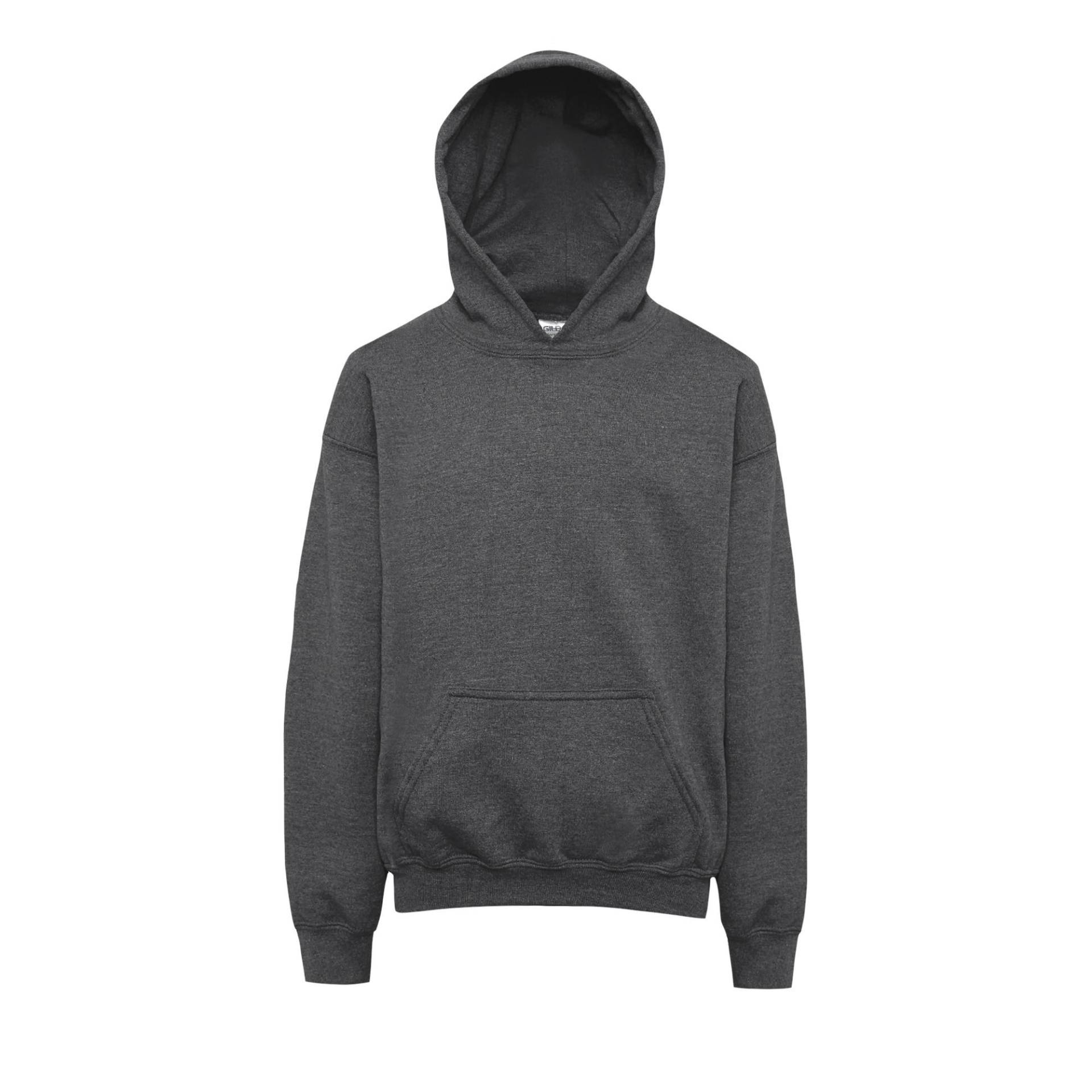 Sweatshirt Mit Kapuze Jungen Taubengrau L von Gildan