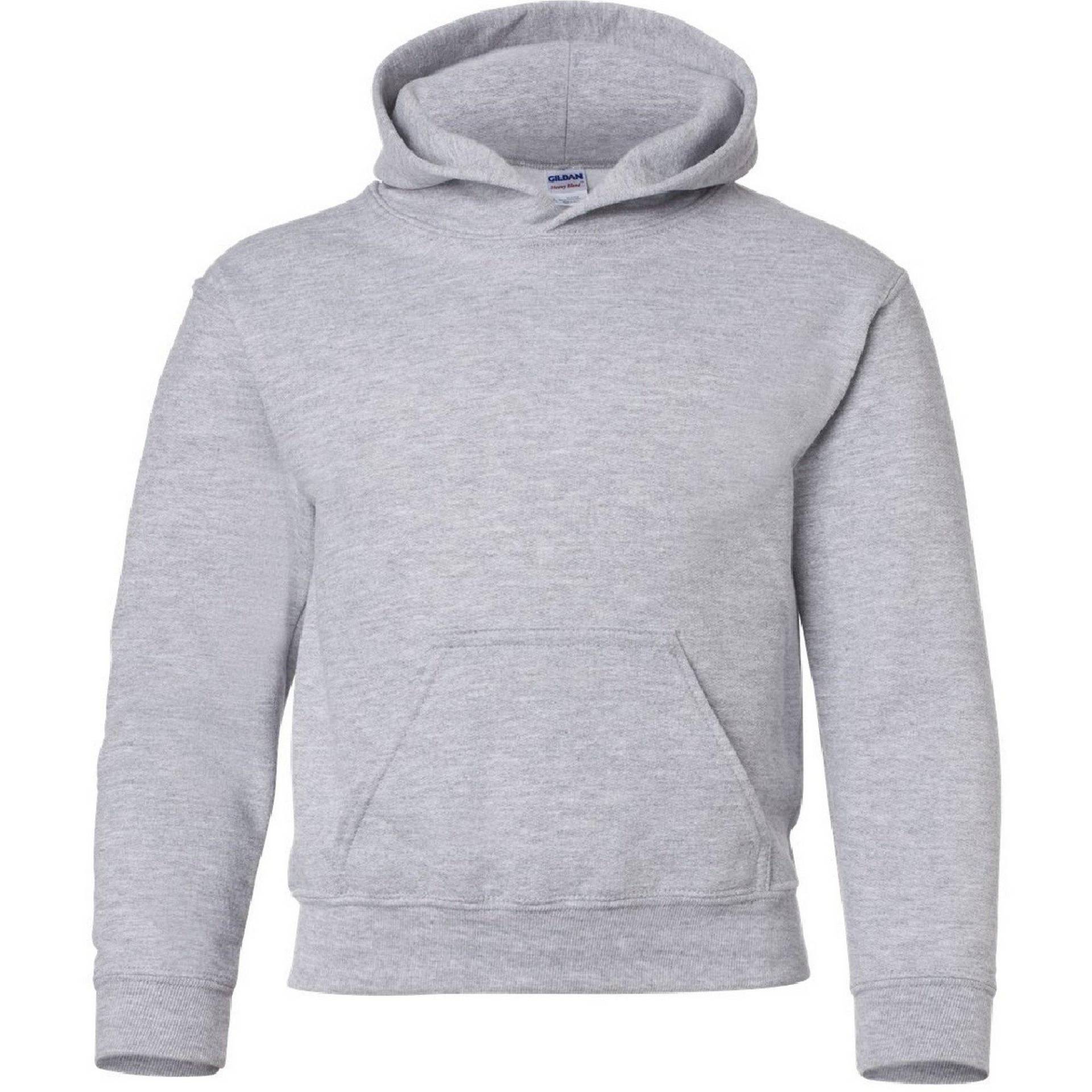 Sweatshirt Mit Kapuze Jungen Grau M von Gildan