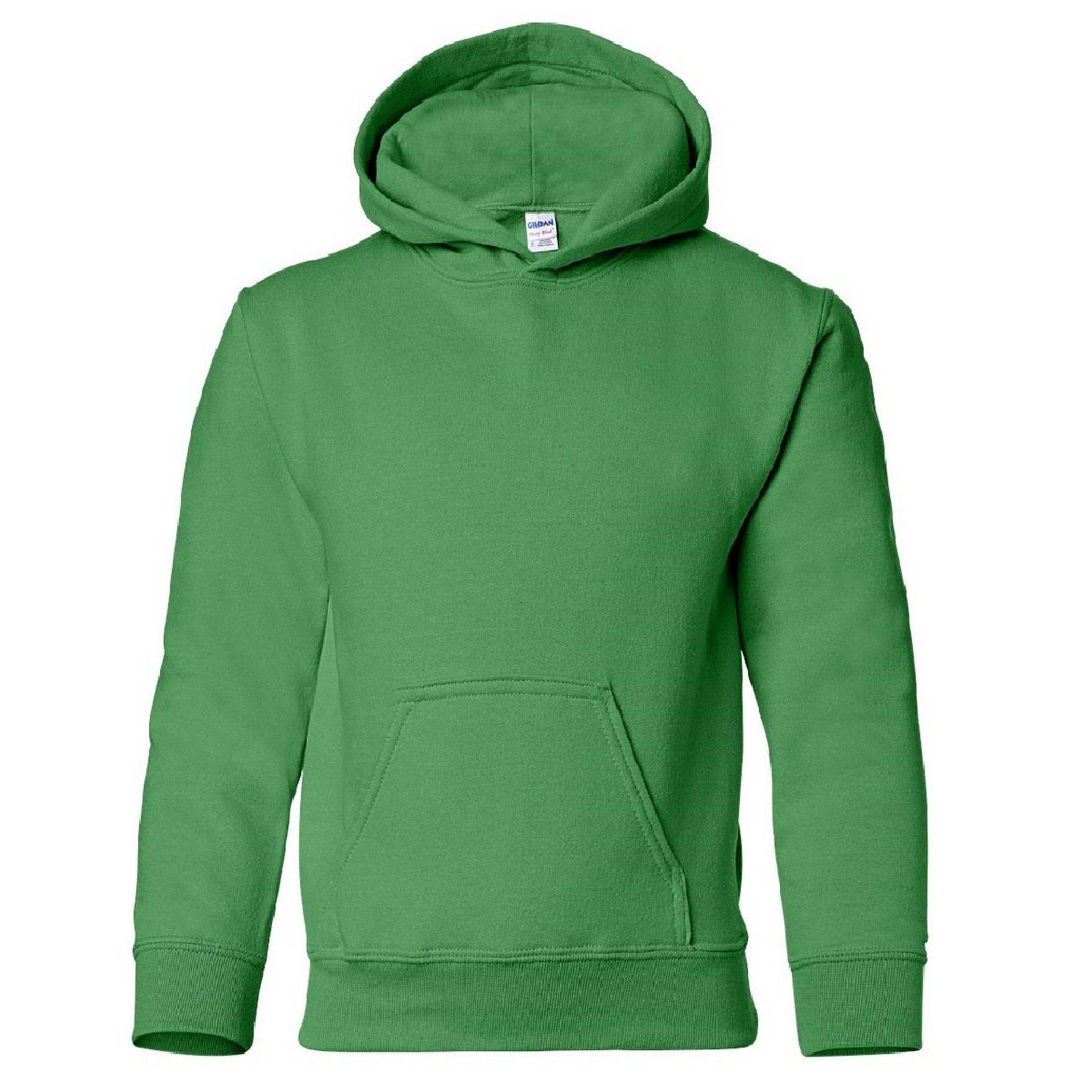 Sweatshirt Mit Kapuze Jungen Grün M von Gildan