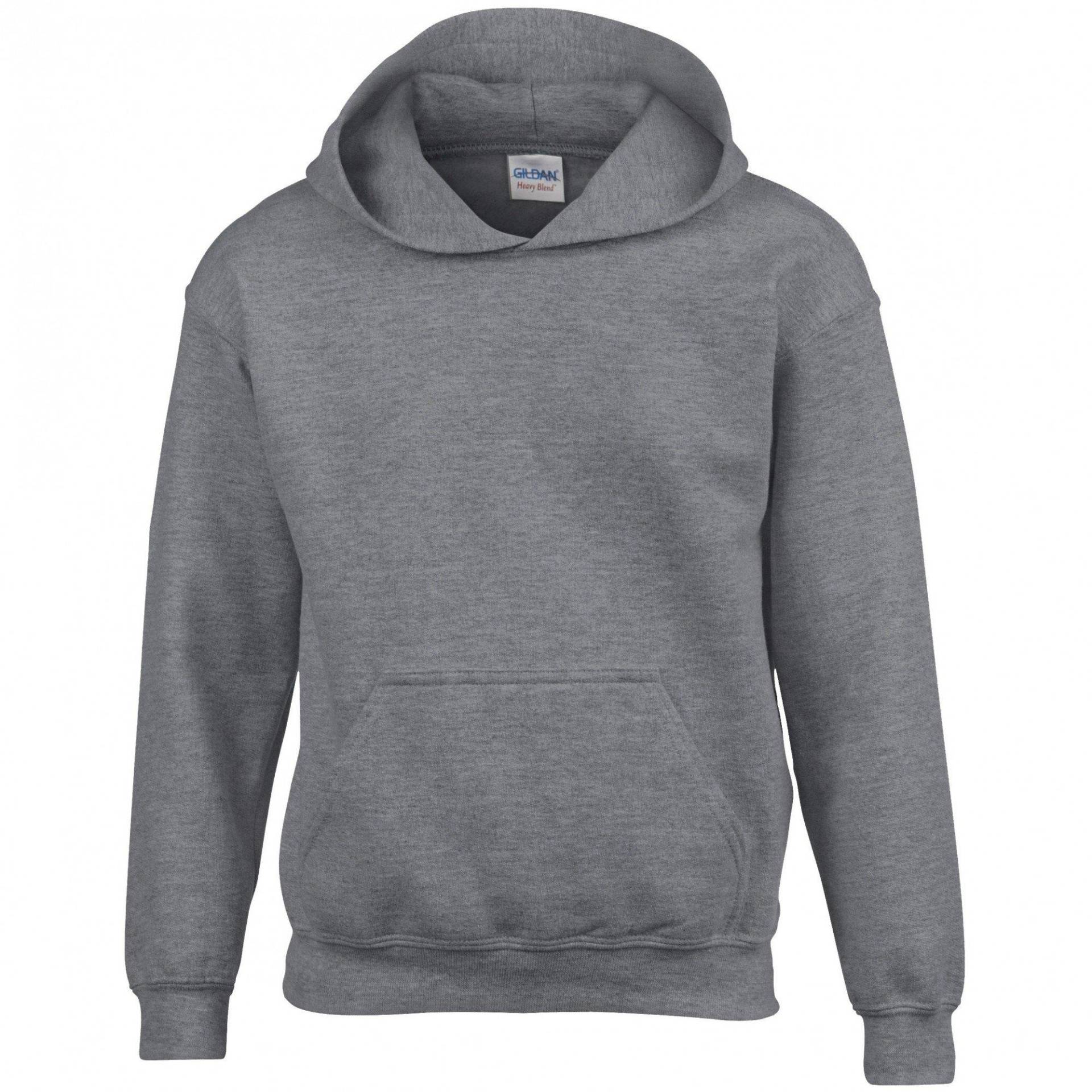 Sweatshirt Mit Kapuze Jungen Taubengrau S von Gildan