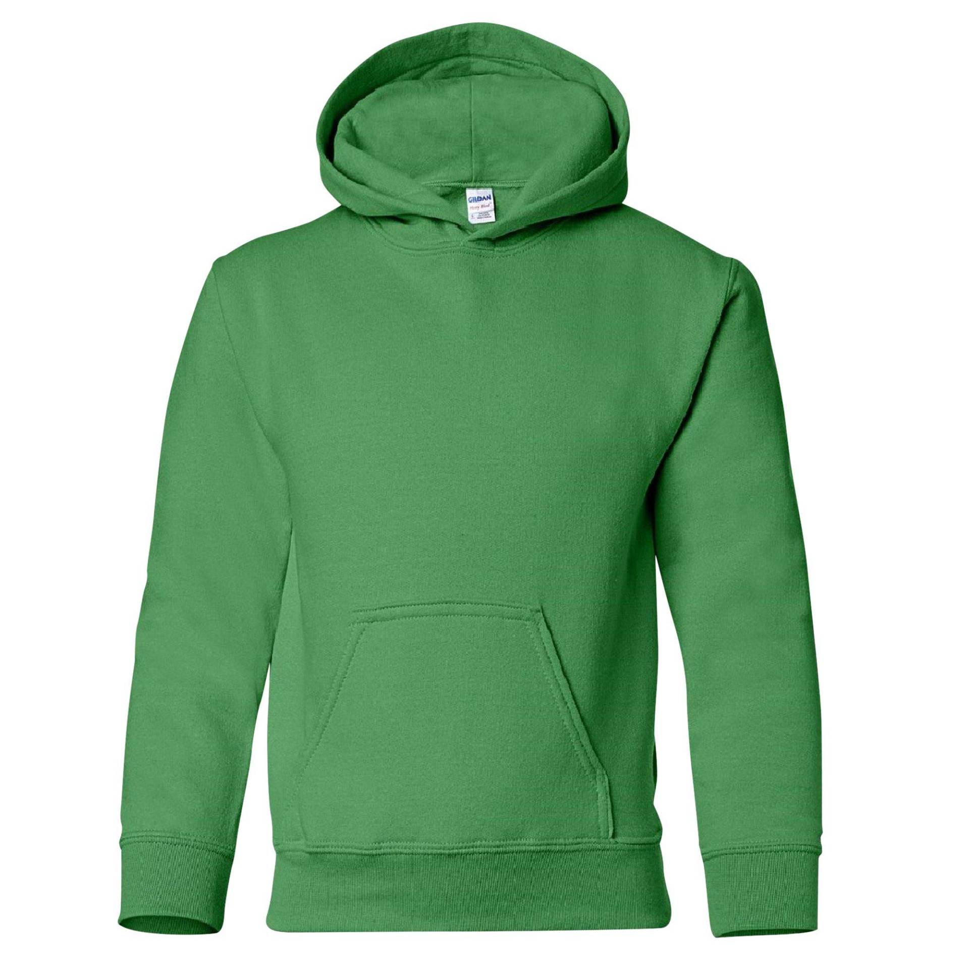 Sweatshirt Mit Kapuze Jungen Grün XS von Gildan