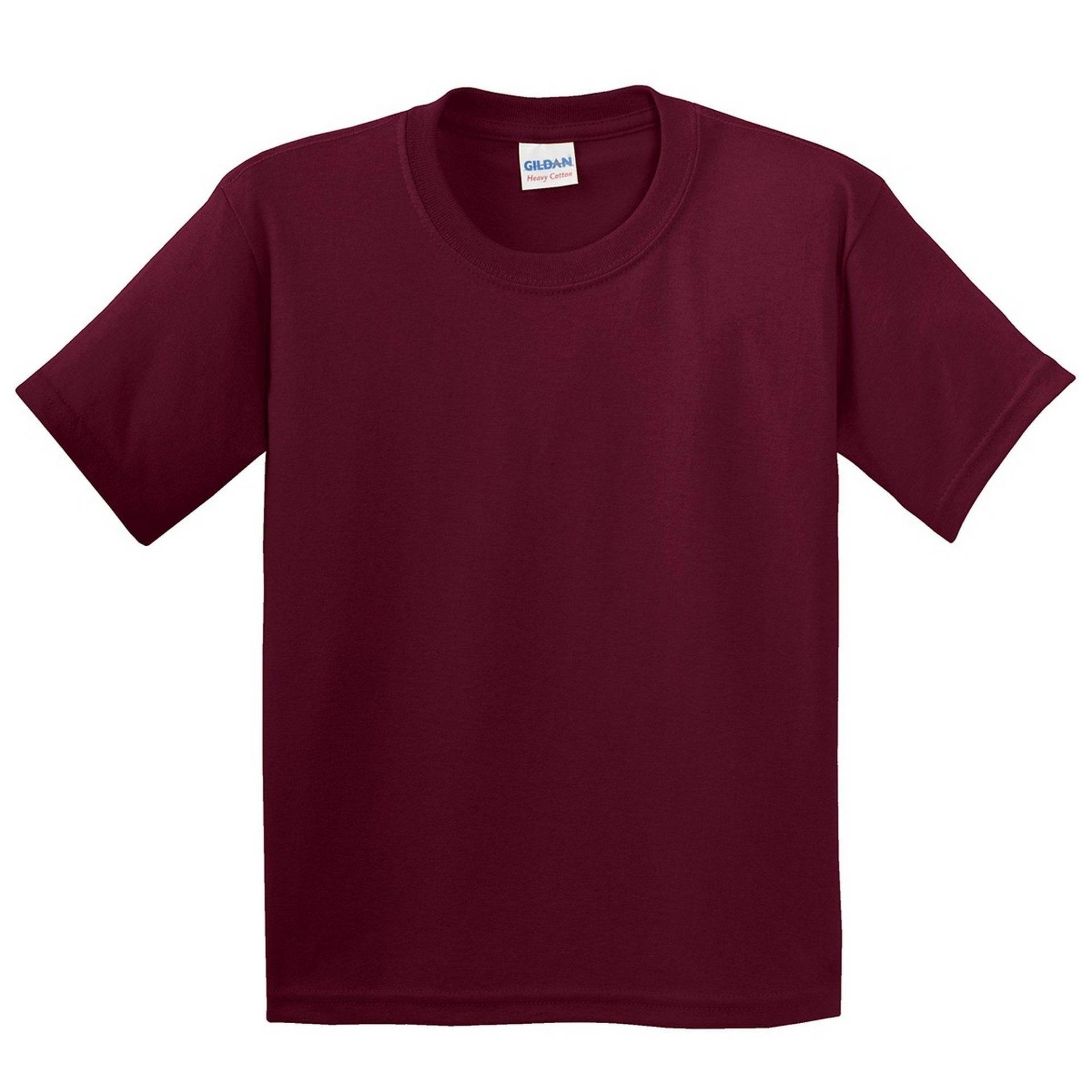 Tshirt (2 Stückpackung) Jungen Bordeaux M von Gildan