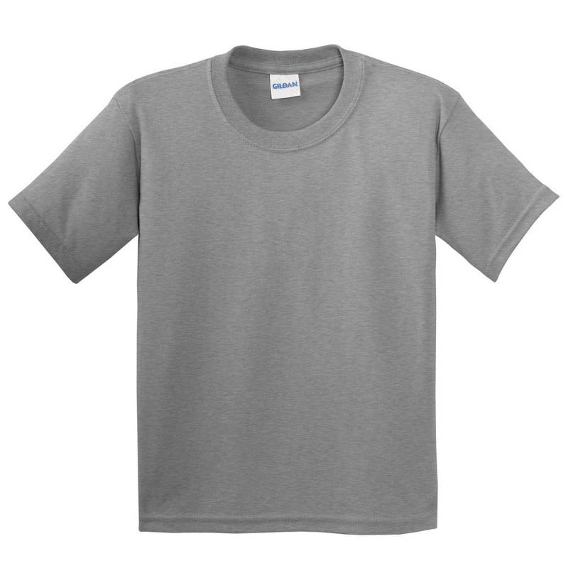 Tshirt Mit Rundhalsausschnitt, Kurzärmlig Jungen Grau L von Gildan