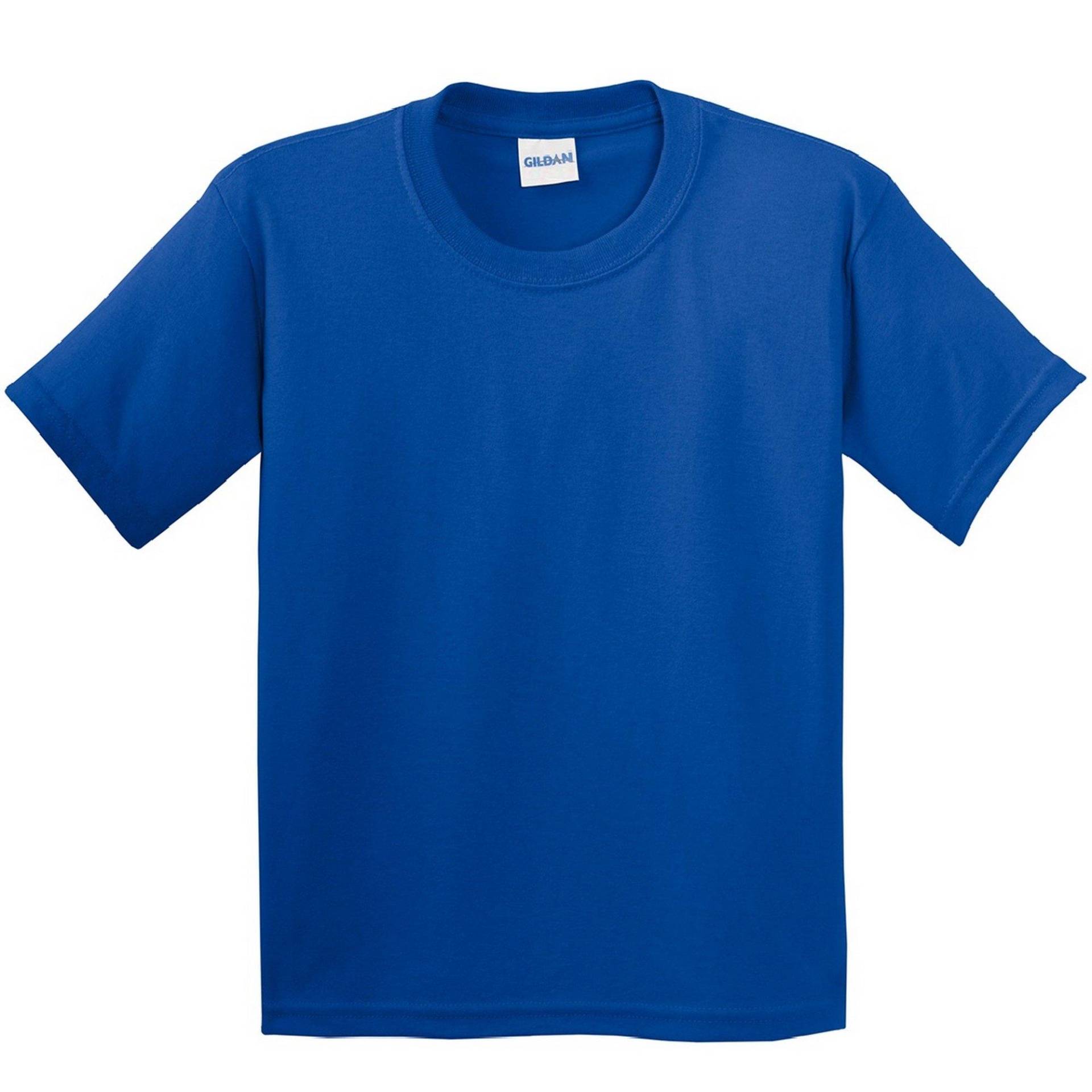 Tshirt Mit Rundhalsausschnitt, Kurzärmlig Jungen Königsblau S von Gildan